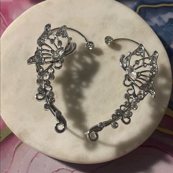 Ear cuff 2pc set butterfly cosplay fairy - Picture 2 of 5